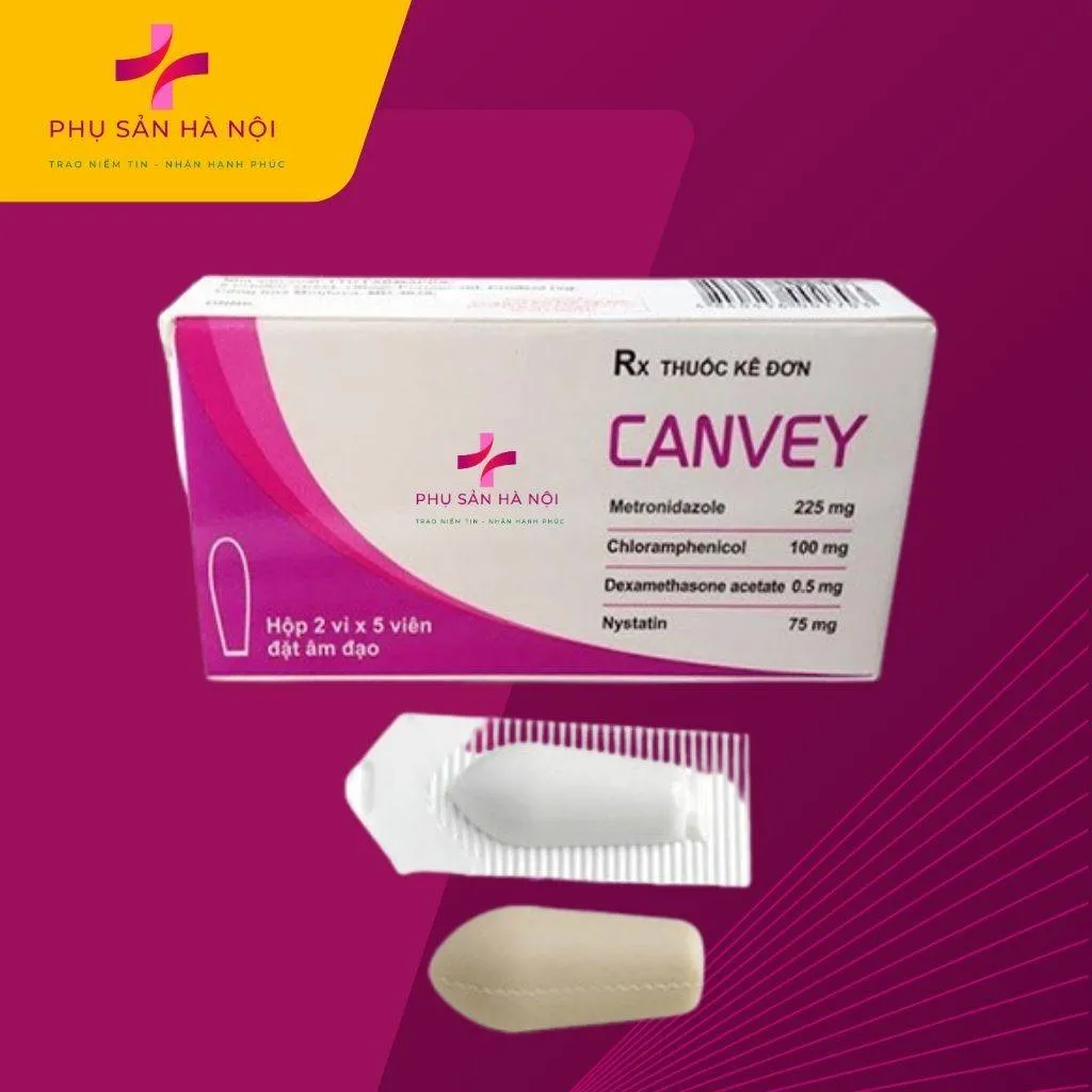 Thuốc đặt Canvey Farmaprim điều trị nhiễm khuẩn âm đạo