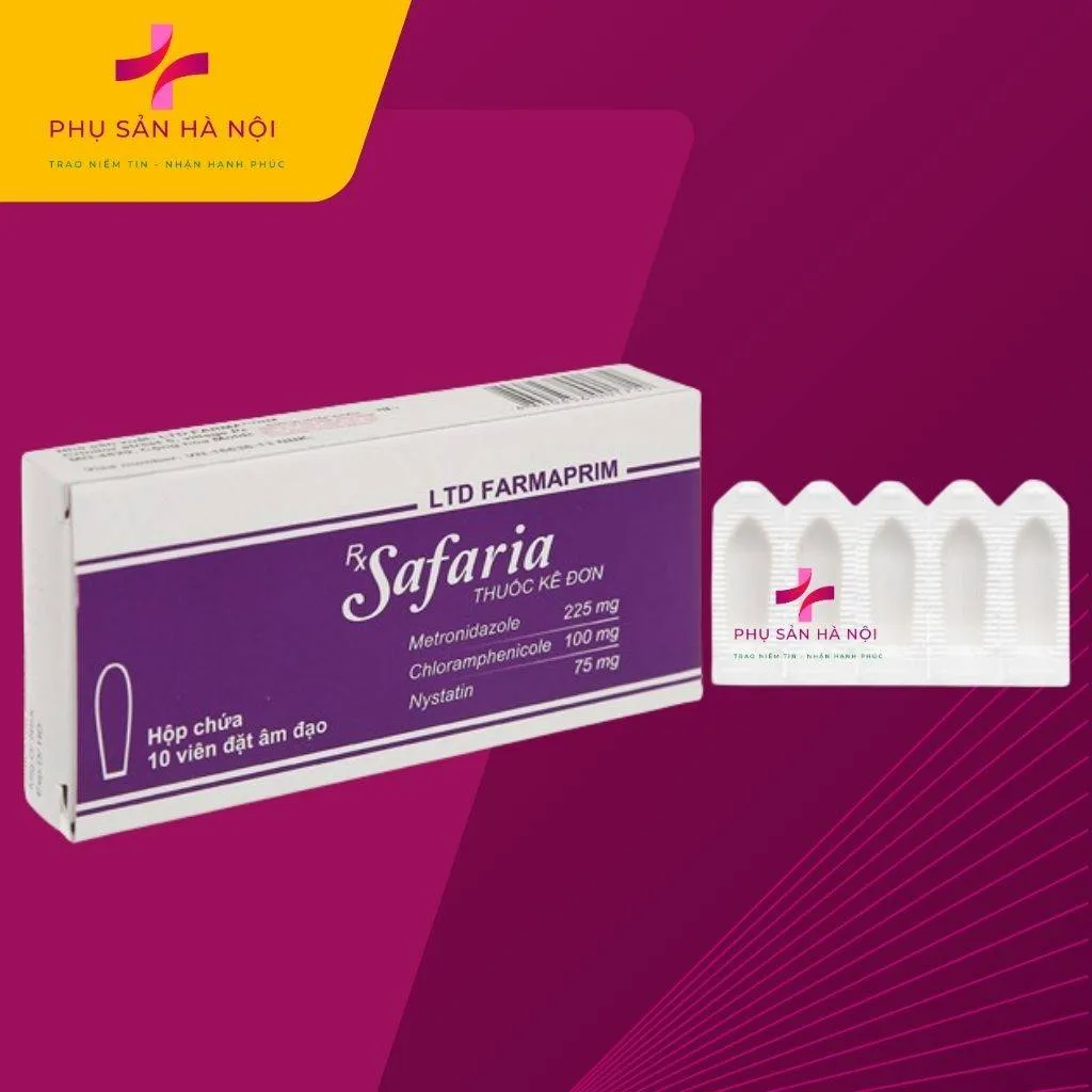 Thuốc đặt Safaria trị nhiễm khuẩn, nhiễm nấm âm đạo Thuốc đặt safaria trị nhiễm khuẩn, nhiễm nấm âm đạo