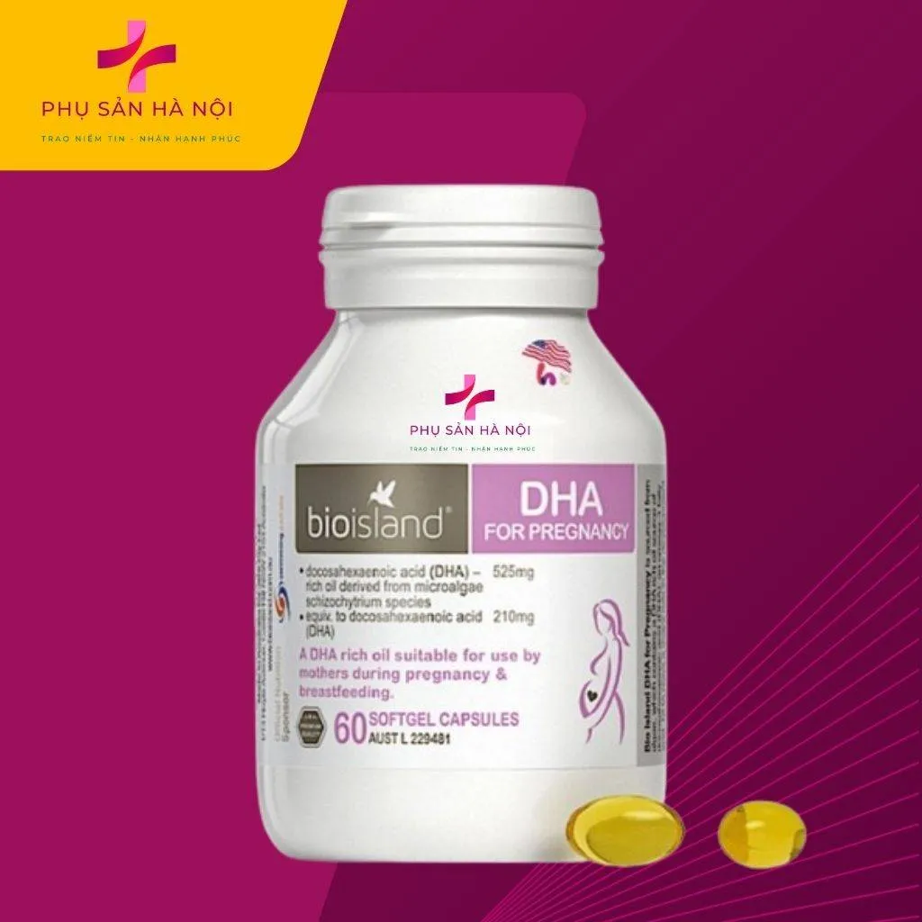 Bioisland DHA For Pregnancy - Viên uống DHA bổ bầu Bioisland DHA For Pregnancy - Viên uống bổ bầu