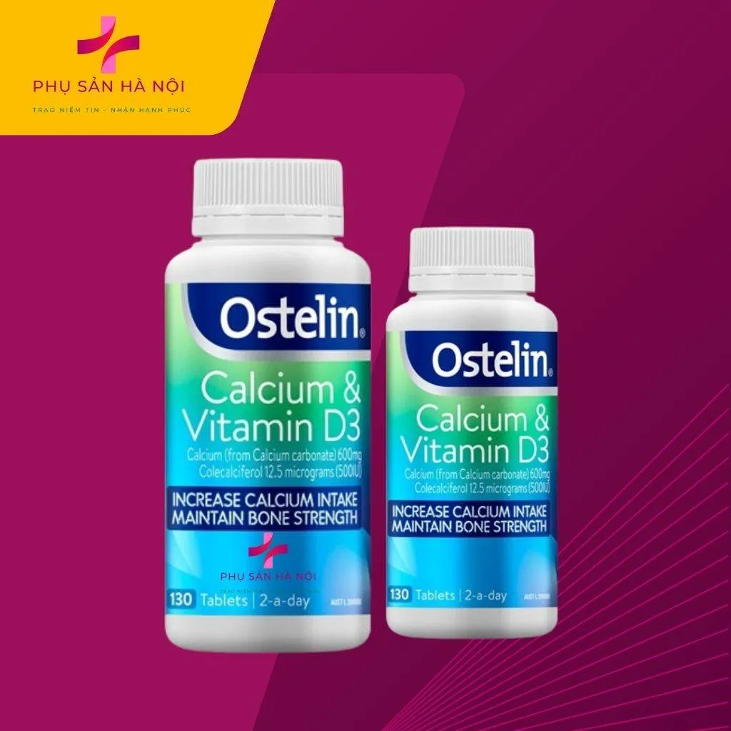 Canxi Ostelin - Bổ sung canxi,vitamin D3 cho bà bầu