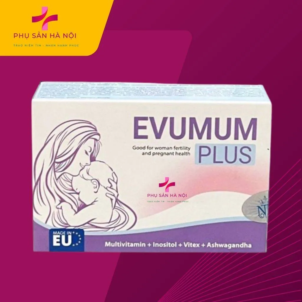 Thuốc Evumum Plus - Bổ trứng,cải thiện chức năng sinh sản nữ giới Thuốc Evumum Plus - Bổ trứng, cải thiện chức năng sinh sản nữ giới
