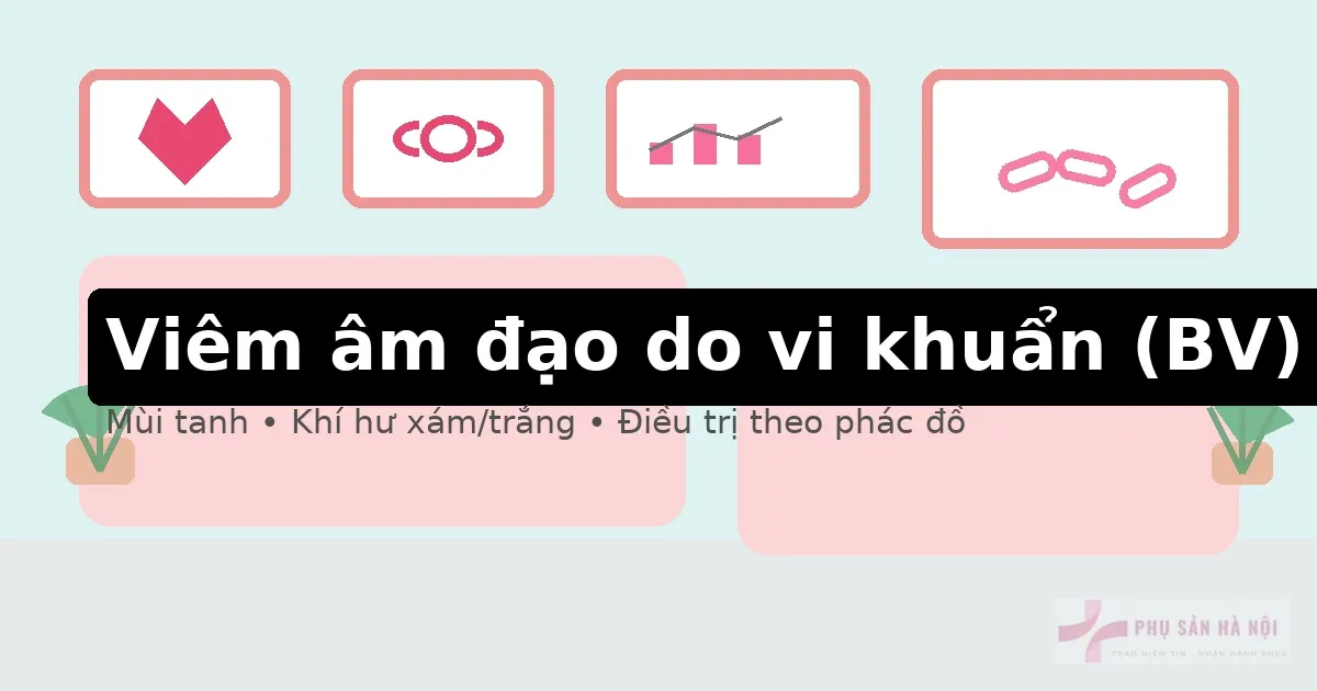 Viêm âm đạo do vi khuẩn (BV): dấu hiệu, điều trị, phòng ngừa