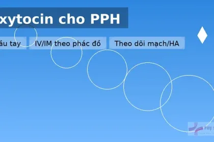 Oxytocin trong băng huyết sau sinh (PPH): đầu tay, liều & theo dõi